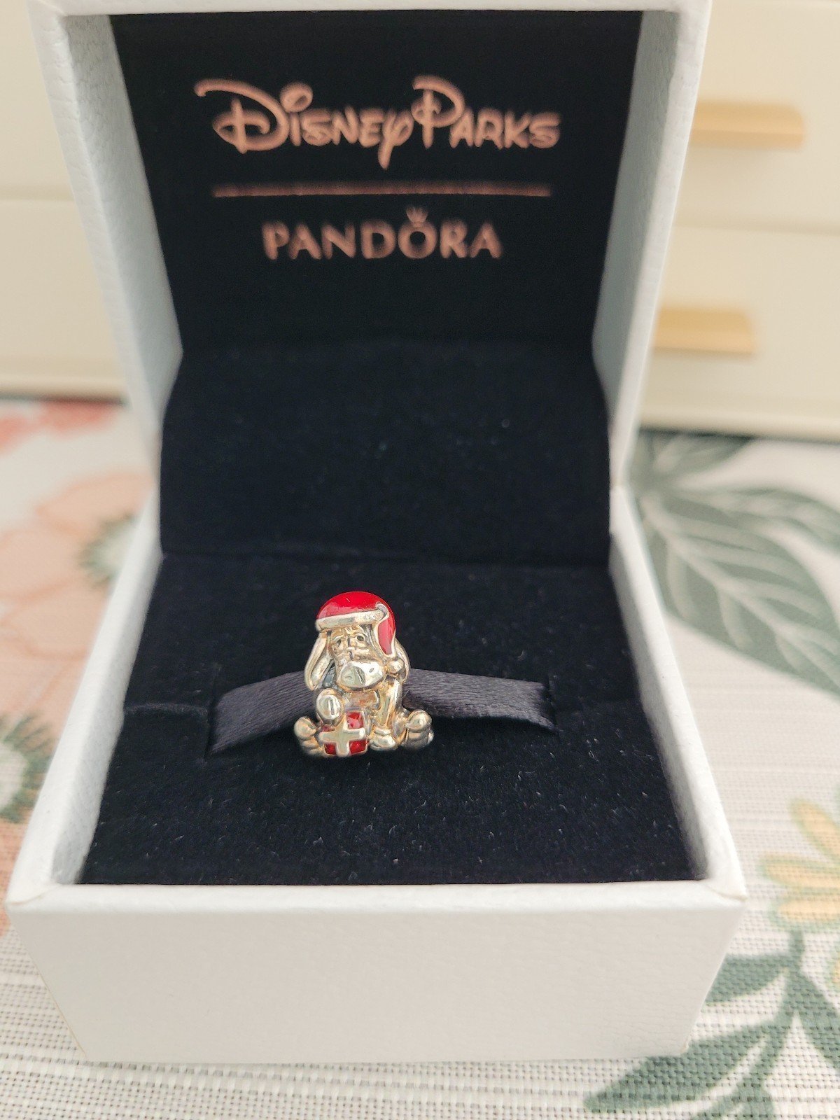 Pandora Eeyore Christmas Charm
