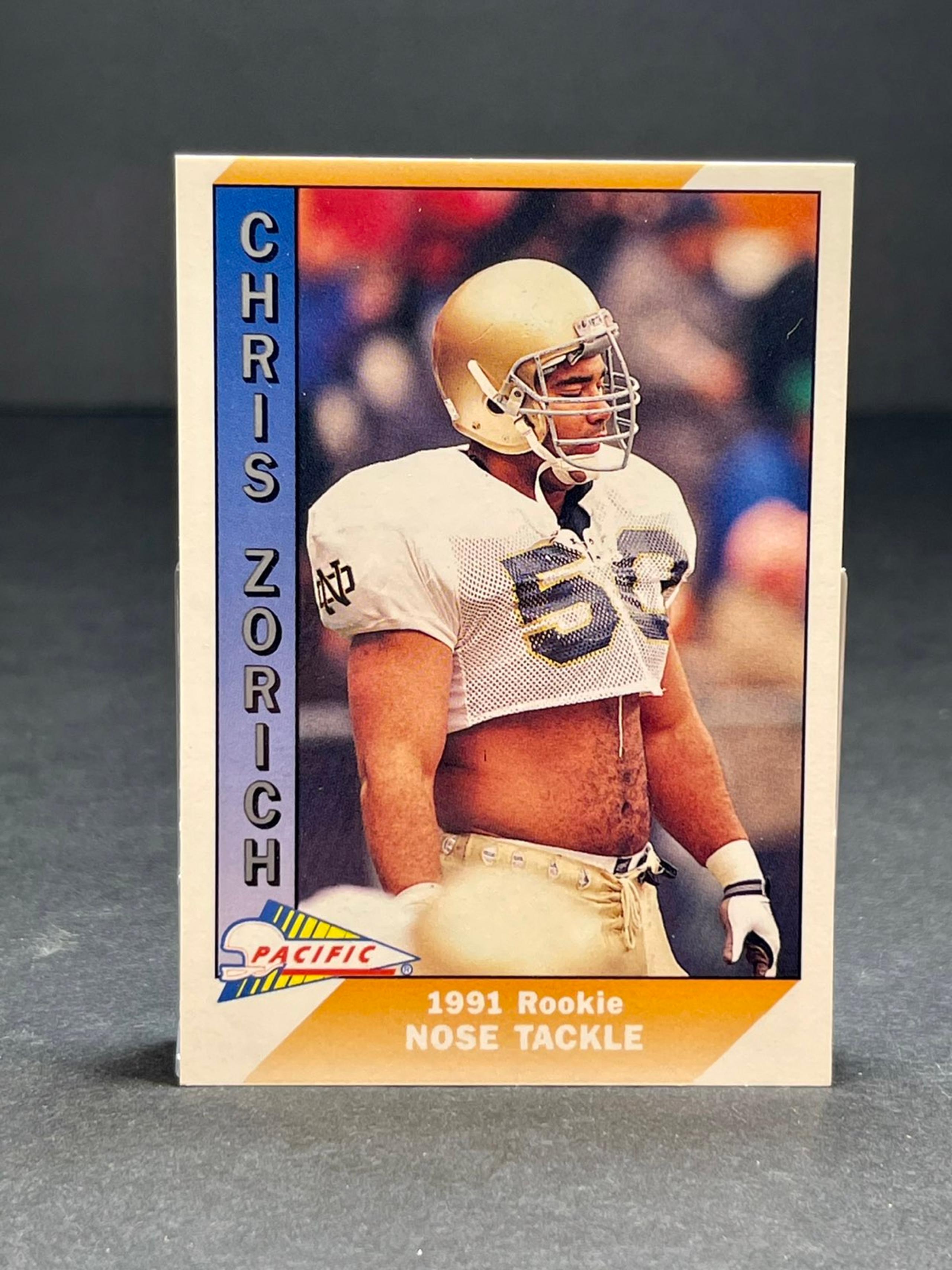 Chris Zorich 1991 Pacific ROOKIE CARD #5