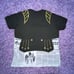 M VTG John Galliano Dior Newspaper Gazette Military Trompe L’oeil Tee Shirt