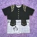M VTG John Galliano Dior Newspaper Gazette Military Trompe L’oeil Tee Shirt