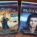 Gladiator + Braveheart (4K) SLIPCOVERS w/PROTECTIVE SLEEVES-NEW-Free Box S&H!