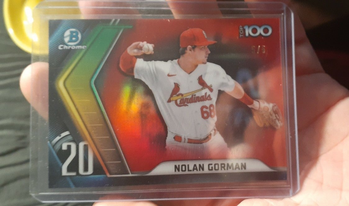 Nolan Gorman Bowman Chrome top 100 # 5/5