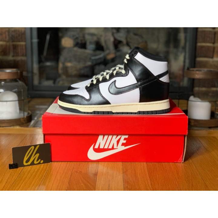 Size 12 Women’s Nike Dunk High “Vintage Black” DQ8581-100