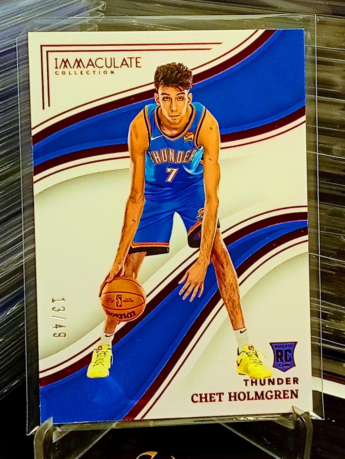 Chet Holmgren 2022-23 Immaculate Basketball Ruby Parallel Rookie 13/49