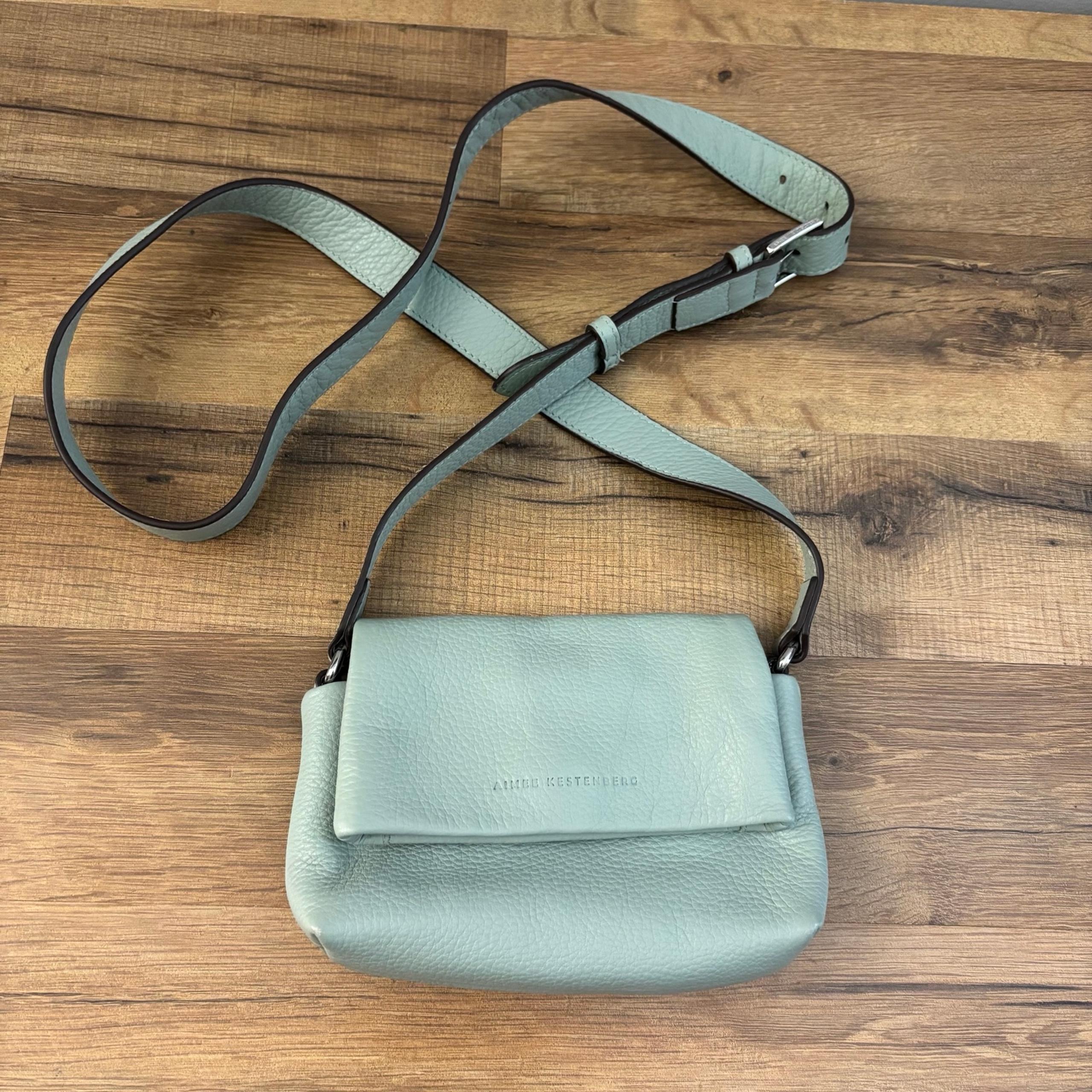 Aimee Kestenberg Leather Handbag Preston Mini Crossbody Mint Green Purse