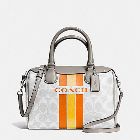 Coach Varsity Stripe Mini Bennett Satchel Crossbody Bag 38401