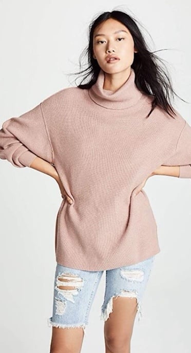 Free People•Softly Structured Tunic Sweater•Mauve•Size X-Small