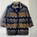 Vintage Melica southwestern print wool (?) oversized midi blanket coat sz M