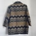 Vintage Melica southwestern print wool (?) oversized midi blanket coat sz M