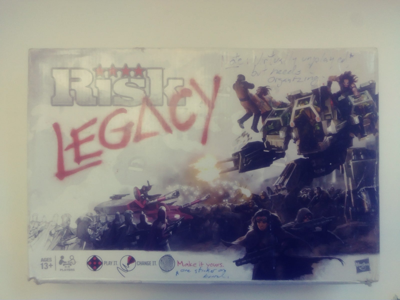 Risk Legacy Play It, Change It, Make It Yours Boardgame by Hasbro 2011