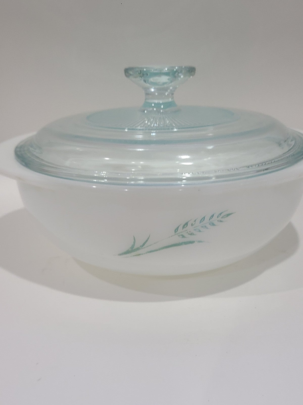 Pyrex Holiday Promotional 1960's Turquoise Blue Wheat