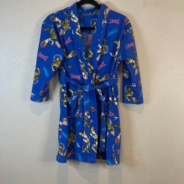 Toy Story buzz light year blue robe 6/7