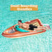 Giant Inflatable Boat Pool Float with Reinforced Cooler