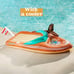 Giant Inflatable Boat Pool Float with Reinforced Cooler