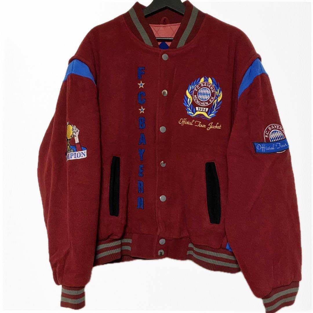 90s FC BAYERN Wool Official Tour Jacket