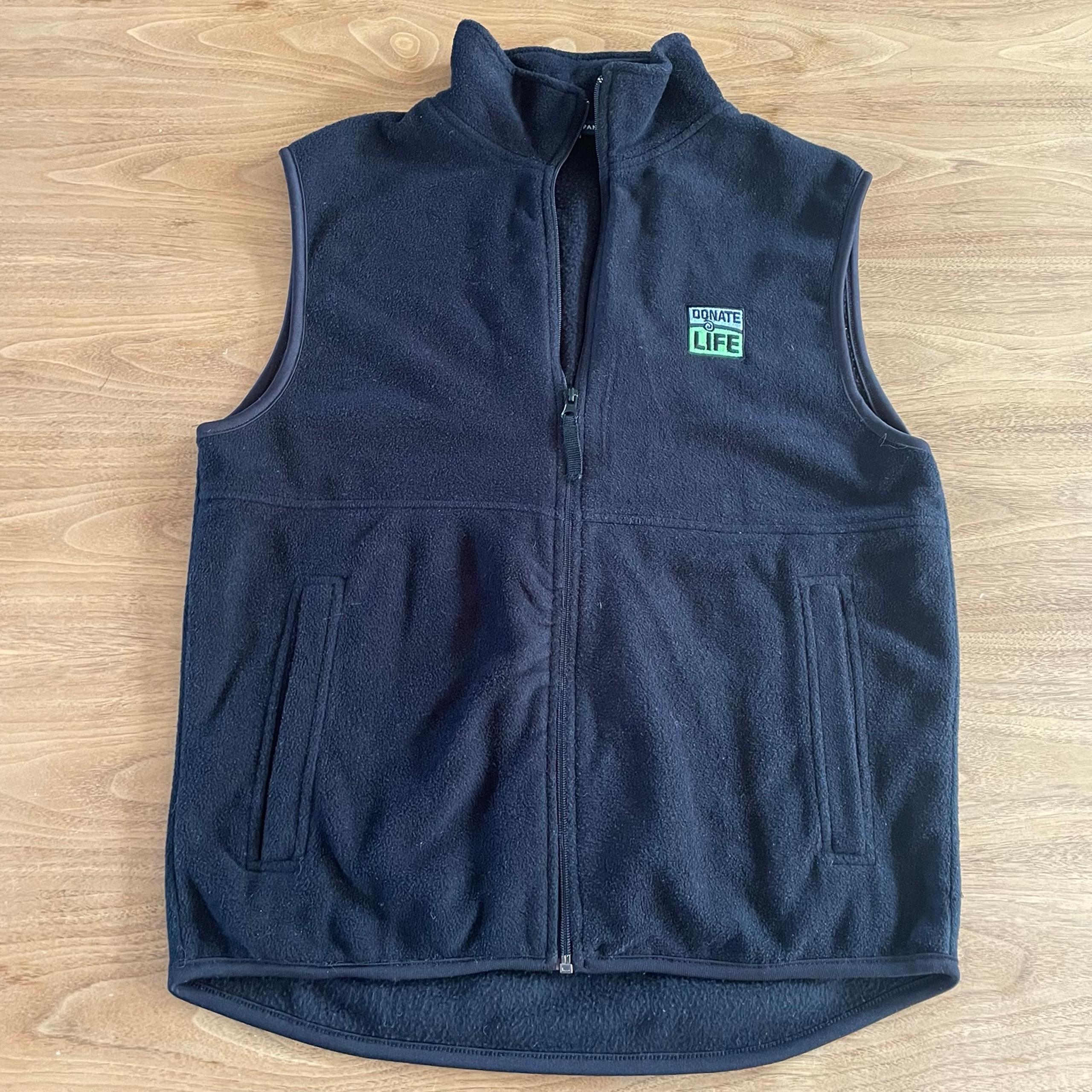 Black Fleece Vest size M