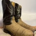 TONY LAMA George Strait Size 8.5D Gold Label #9706 Vintage Elephant Cowboy Boots