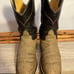 TONY LAMA George Strait Size 8.5D Gold Label #9706 Vintage Elephant Cowboy Boots