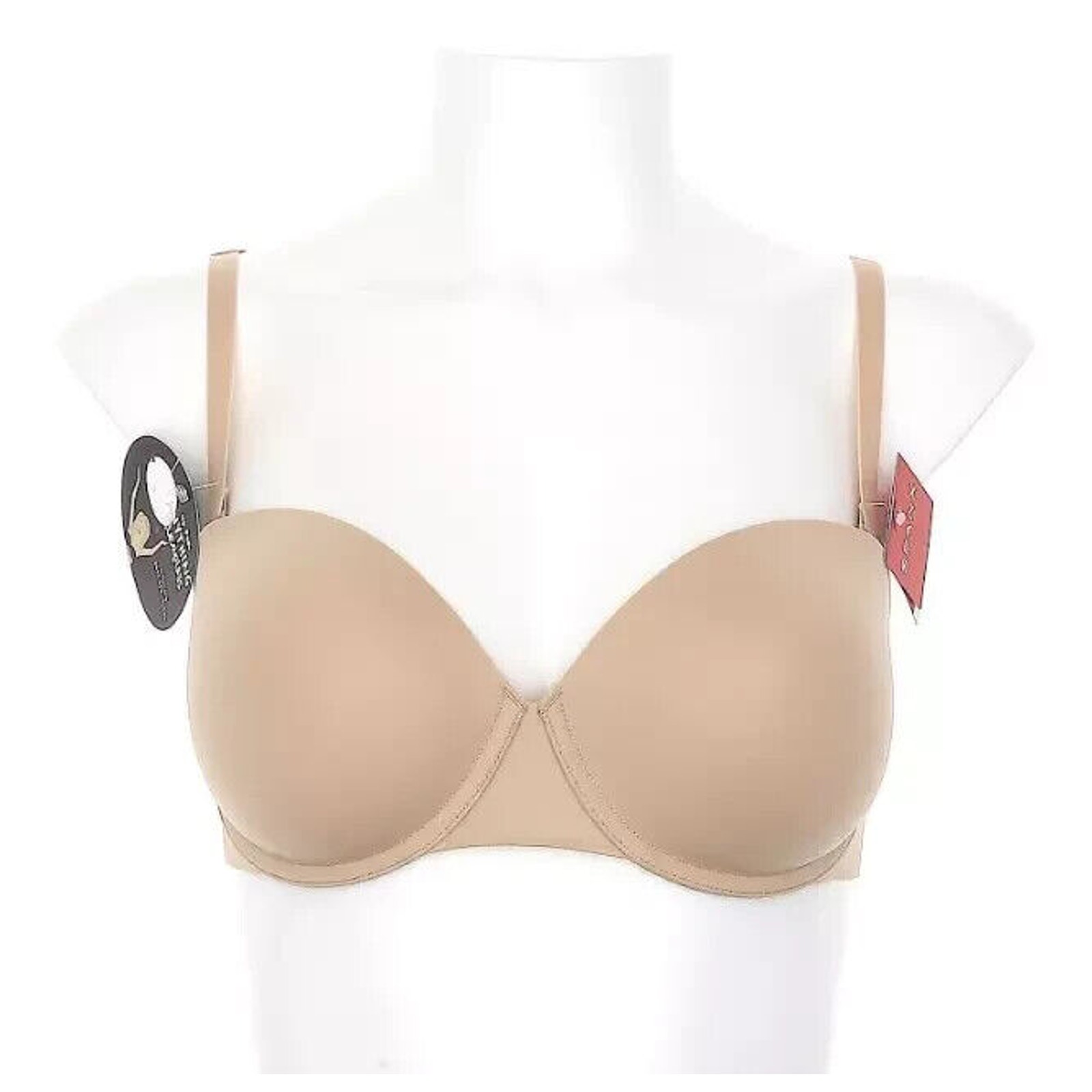 NWT Spanx Women's Beige Anything Strapless Hook & Eye Underwire Bra Size 36B