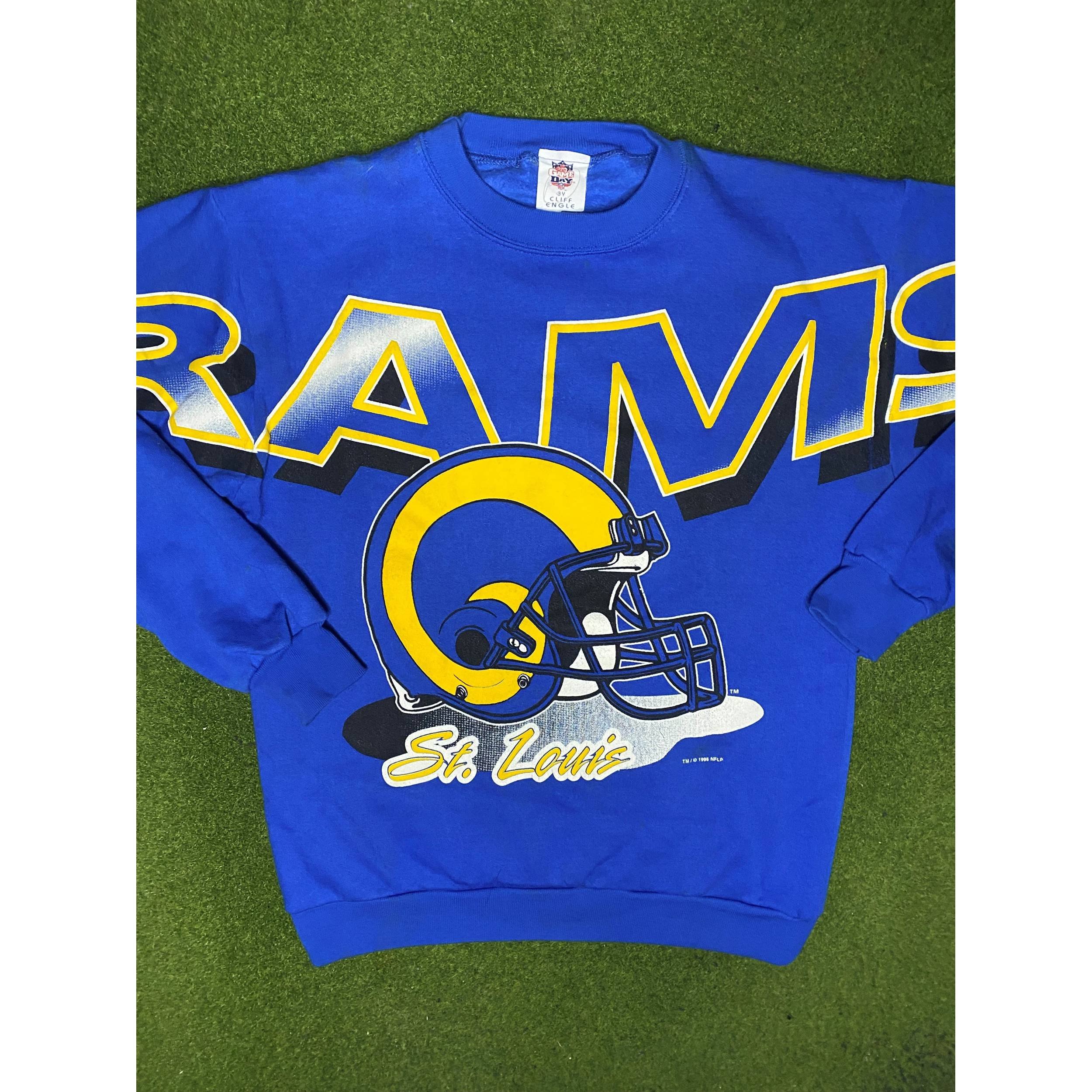 1995 St. Louis Rams - AOP - Vintage NFL Sweatshirt (Medium)