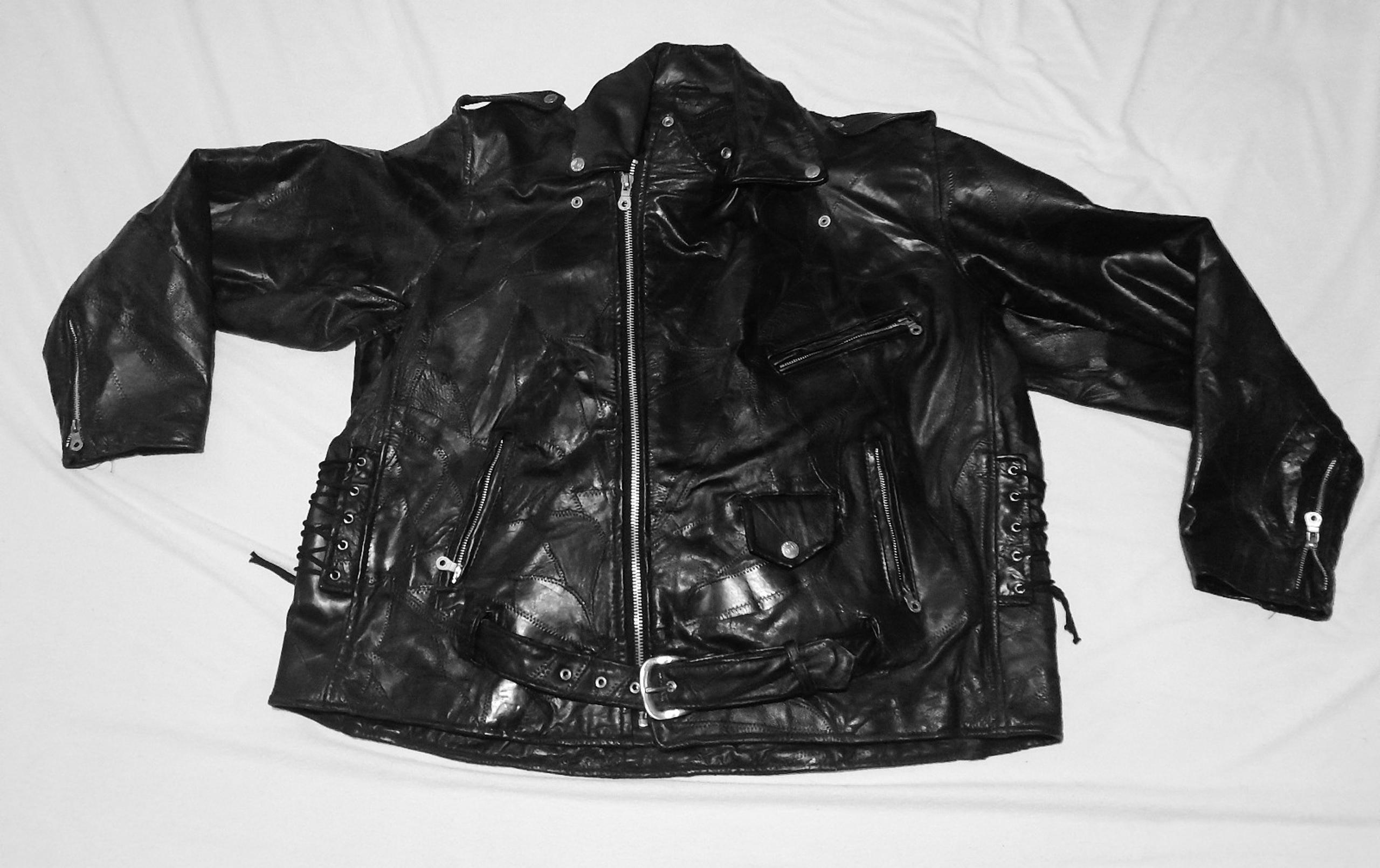 Diamond Plate 3X Leather Jacket