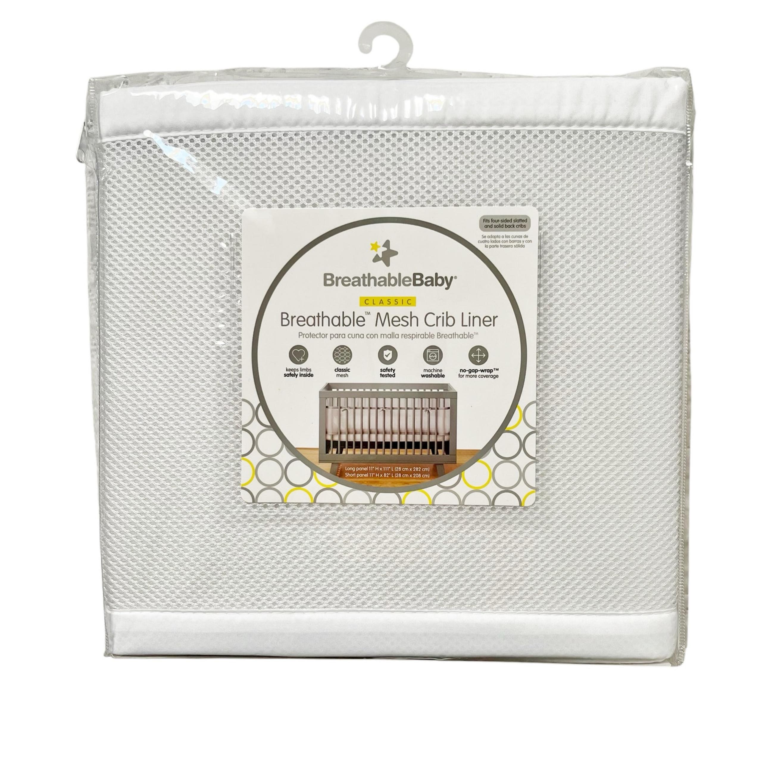 NEW Breathable Baby Mesh Crib Liner