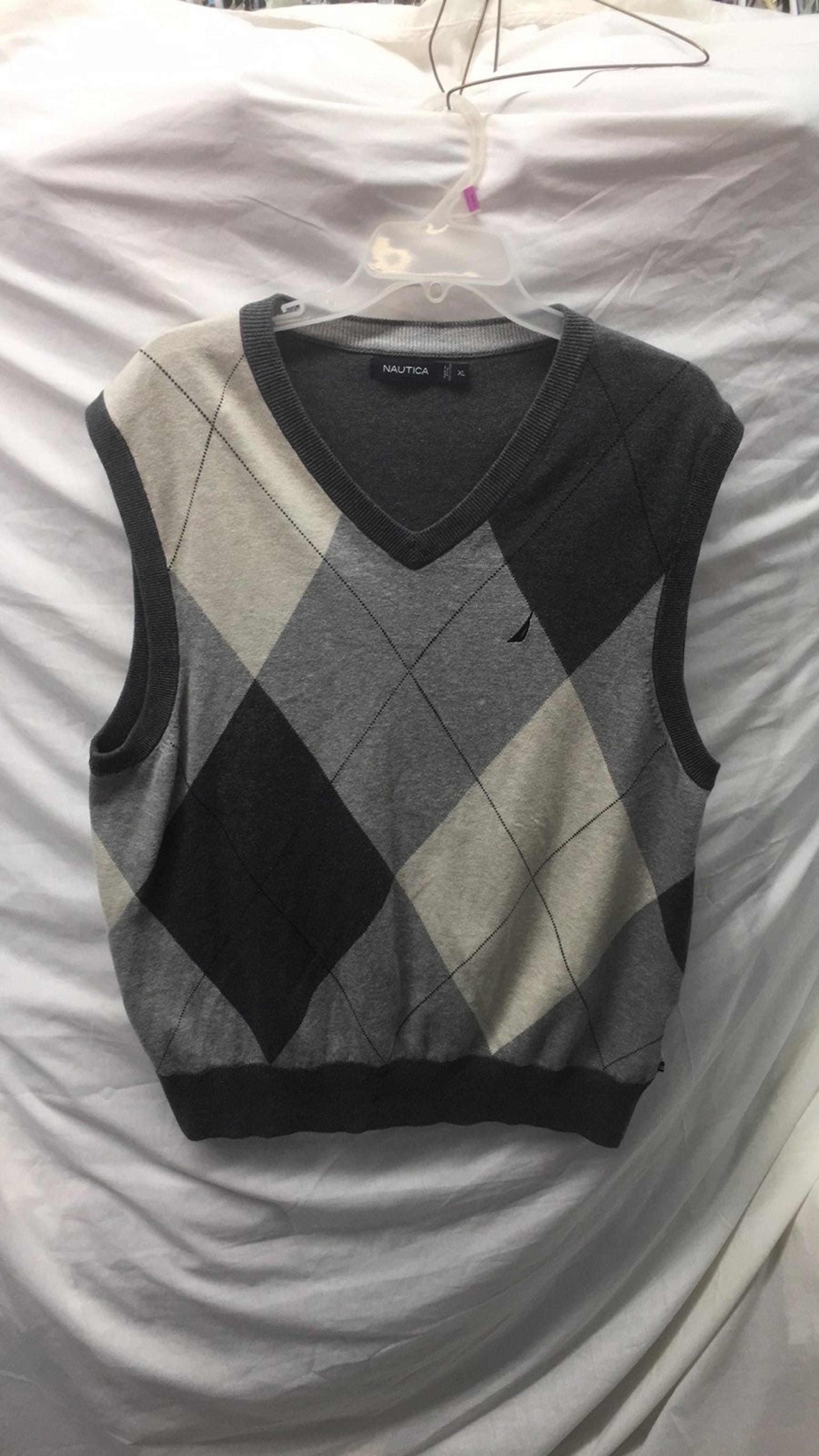 nautica sweater vest men sz XL