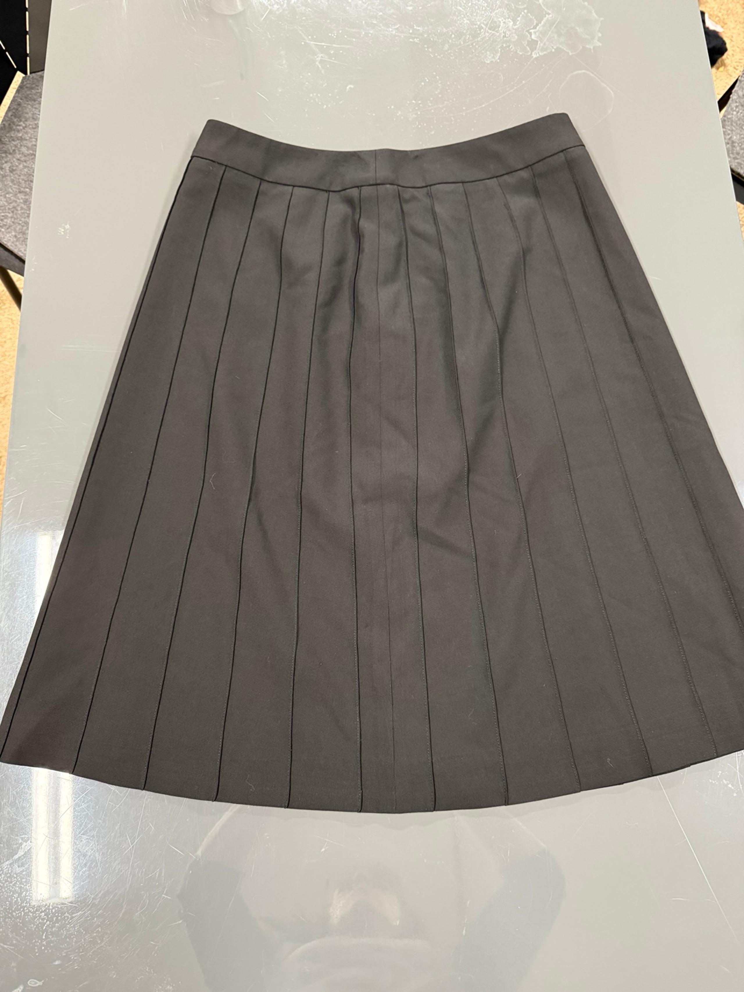 Ann Taylor Black Wool Blend A-Line Skirt Size 8