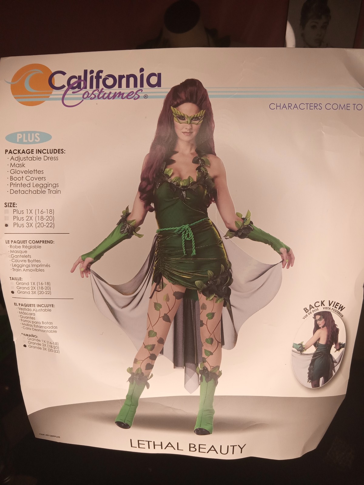 Poison ivy Halloween custom size 3x