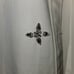 Rdalamal Ivory Long Line Rhinestone Embellished Button-down Shirt Dress Size M