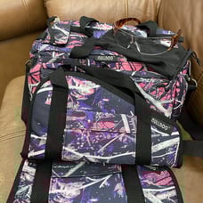 BULLDOG Muddy Girl Duffle Bag, 2-Handgun Carrying Cases+Honeywell Safety Glasses