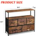 Dresser TV Stand Entertainment Center with Fabric Drawers fgds