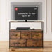Dresser TV Stand Entertainment Center with Fabric Drawers fgds