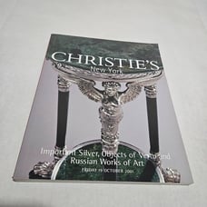 Christie's Important Silver Objects of Vertu and Russian Works of Art Oct 2001