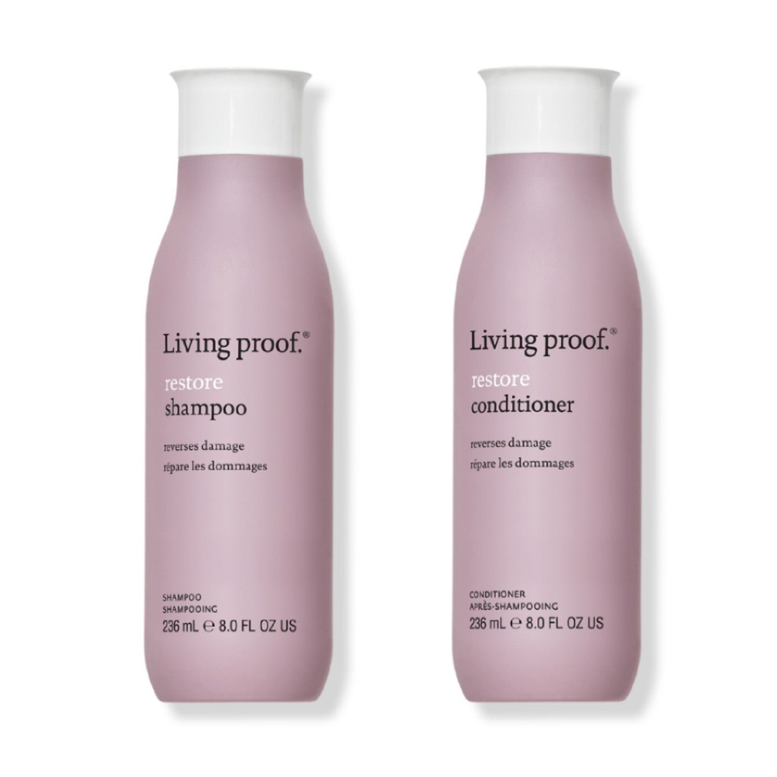 NEW Living Proof Restore Shampoo & Conditioner Set Full Size