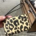 Coach Corner Zip Wristlet With Leopard Print CW859 NWT