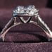 925 Sterling silver halo engagement ring