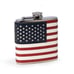Lot of 5 Bey Berk American Flag 6 Ounce Flask Captive Cap Stainless Steel in box