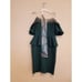 NWT! Odrella Zumrut 6400 Green Belted Rhinestone Peplum Puff Sleeve UK 10 US 8