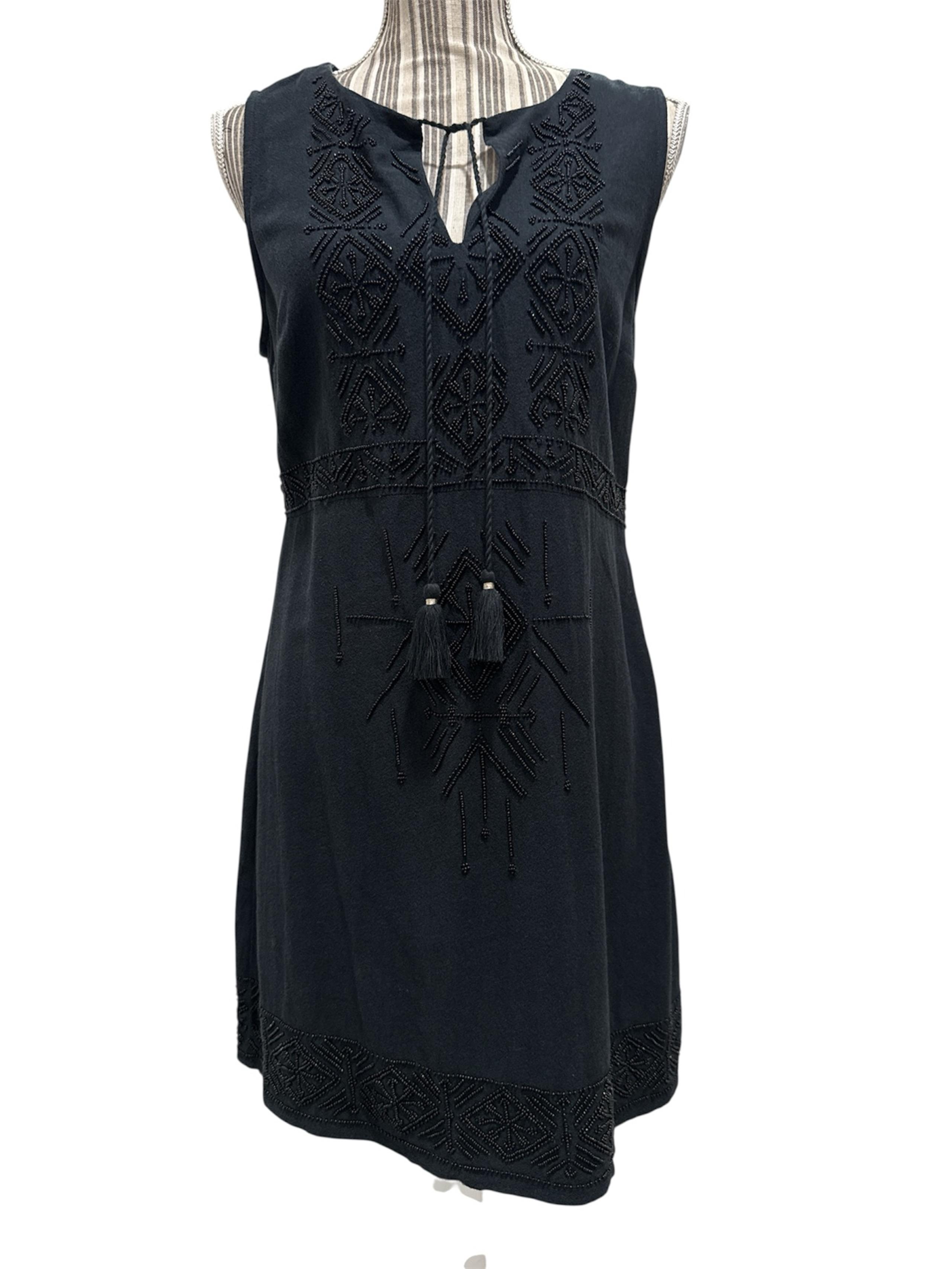 Abercrombie & Fitch Black dress with beautiful beading M retail $90