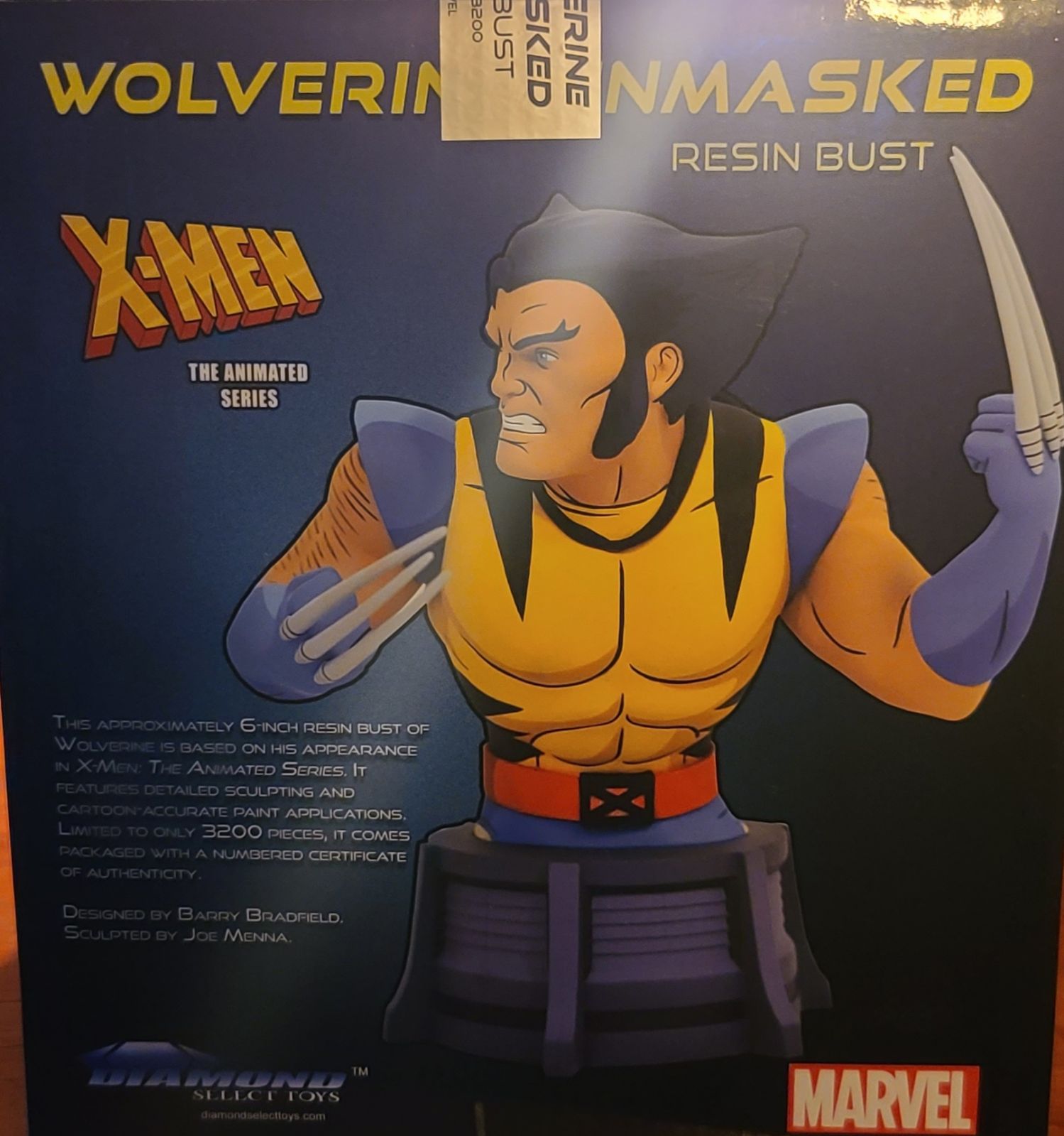 Marvels WOLVERINE UNMASKED Resin Bust