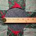 Vintage Quilted Teddy Bear Christmas Tree Skirt 41.5” Square Ties