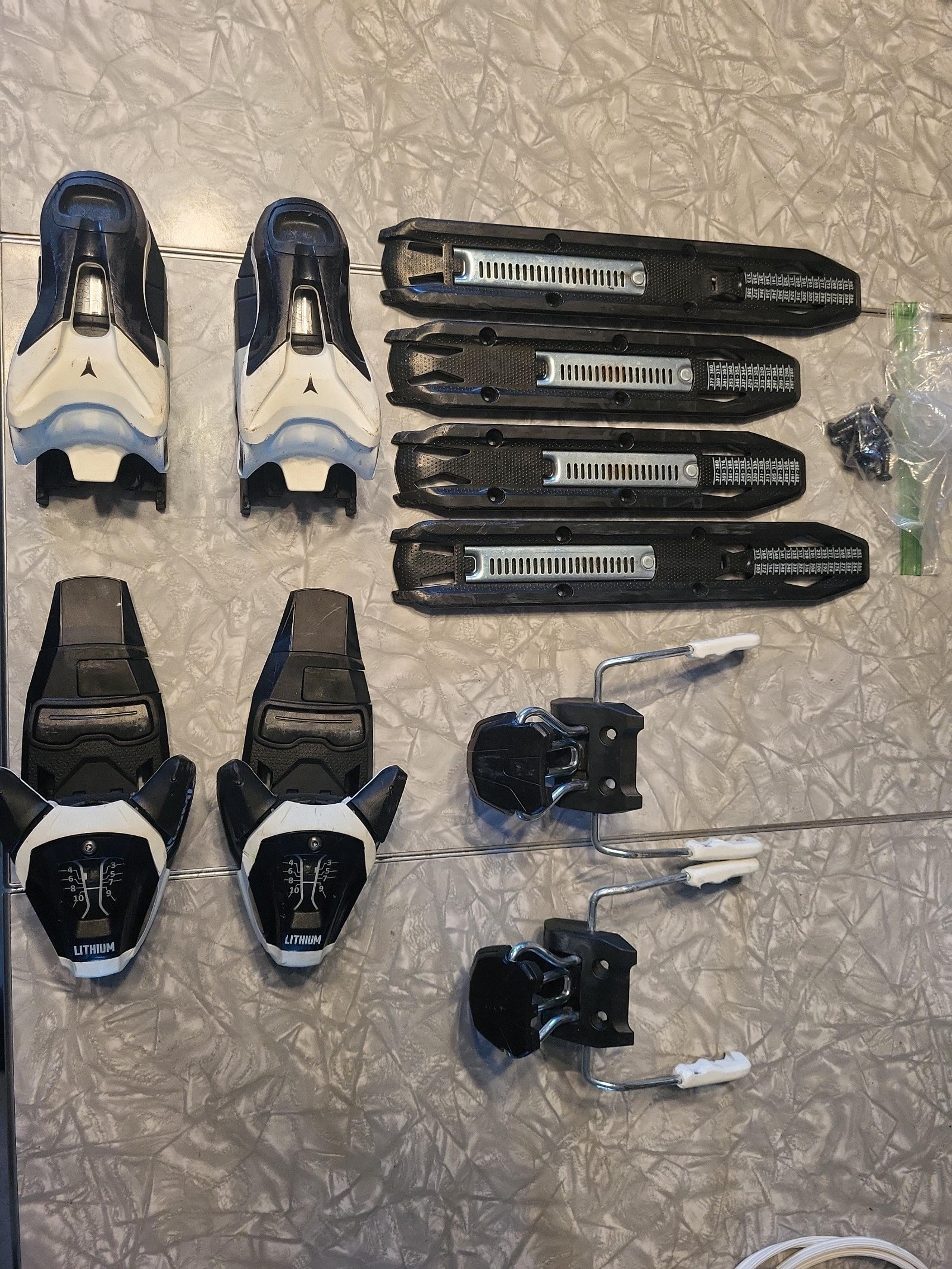 Atomic Lithium DIN10 ski bindings FULL SET UP
