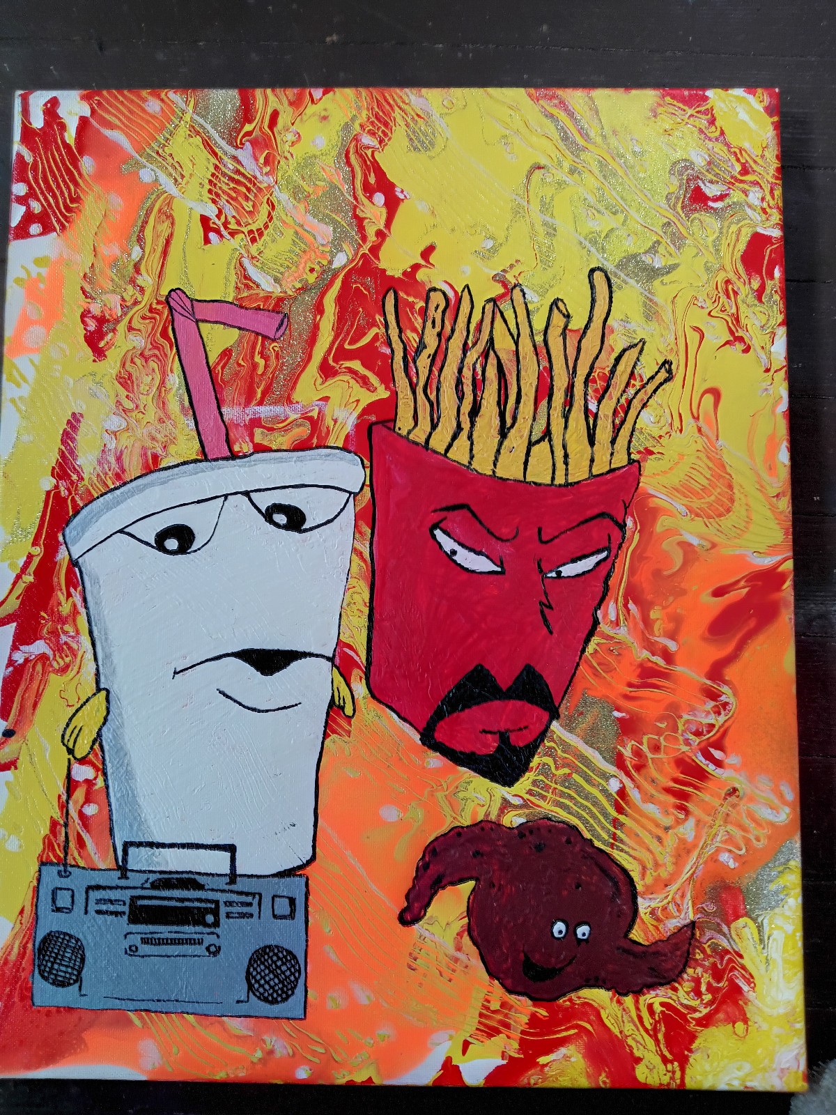 Aqua Teen Hunger Force painting
