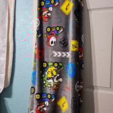 Nintendo Mario Kart Throw Blanket 60”x90” Twin Size Luigi Yoshi DK Shy Guy NWT