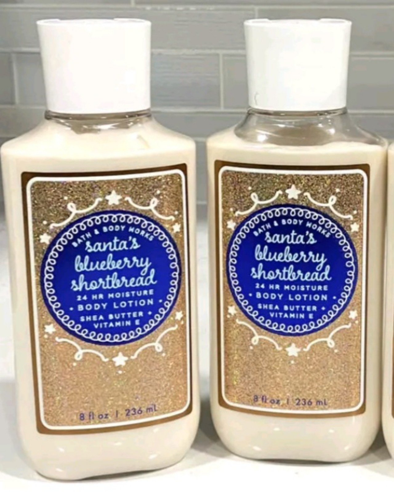 Bath and Body Works Santa's Blueberry short bread lotions