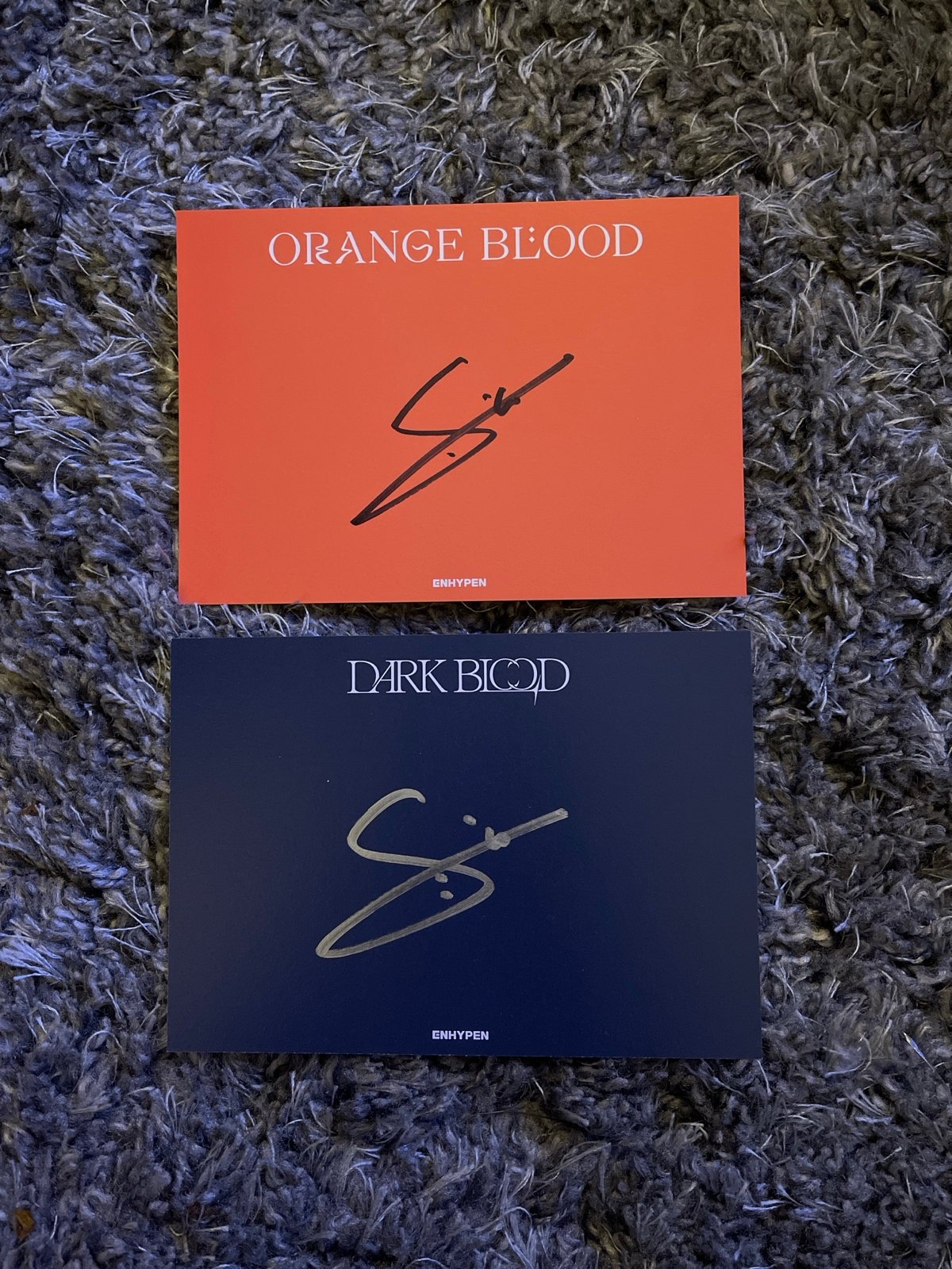 ENHYPEN SUNOO DARK + ORANGE BLOOD SIGNED