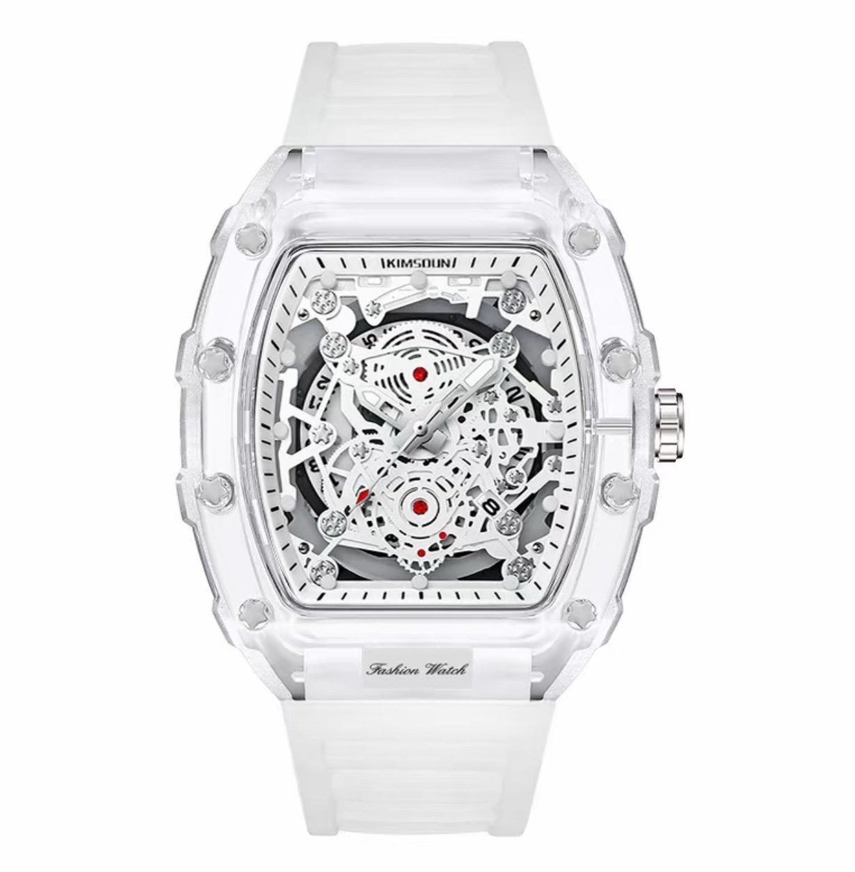 Luxury Transparent Skeleton Watch - Multi Color Straps | Bold Look