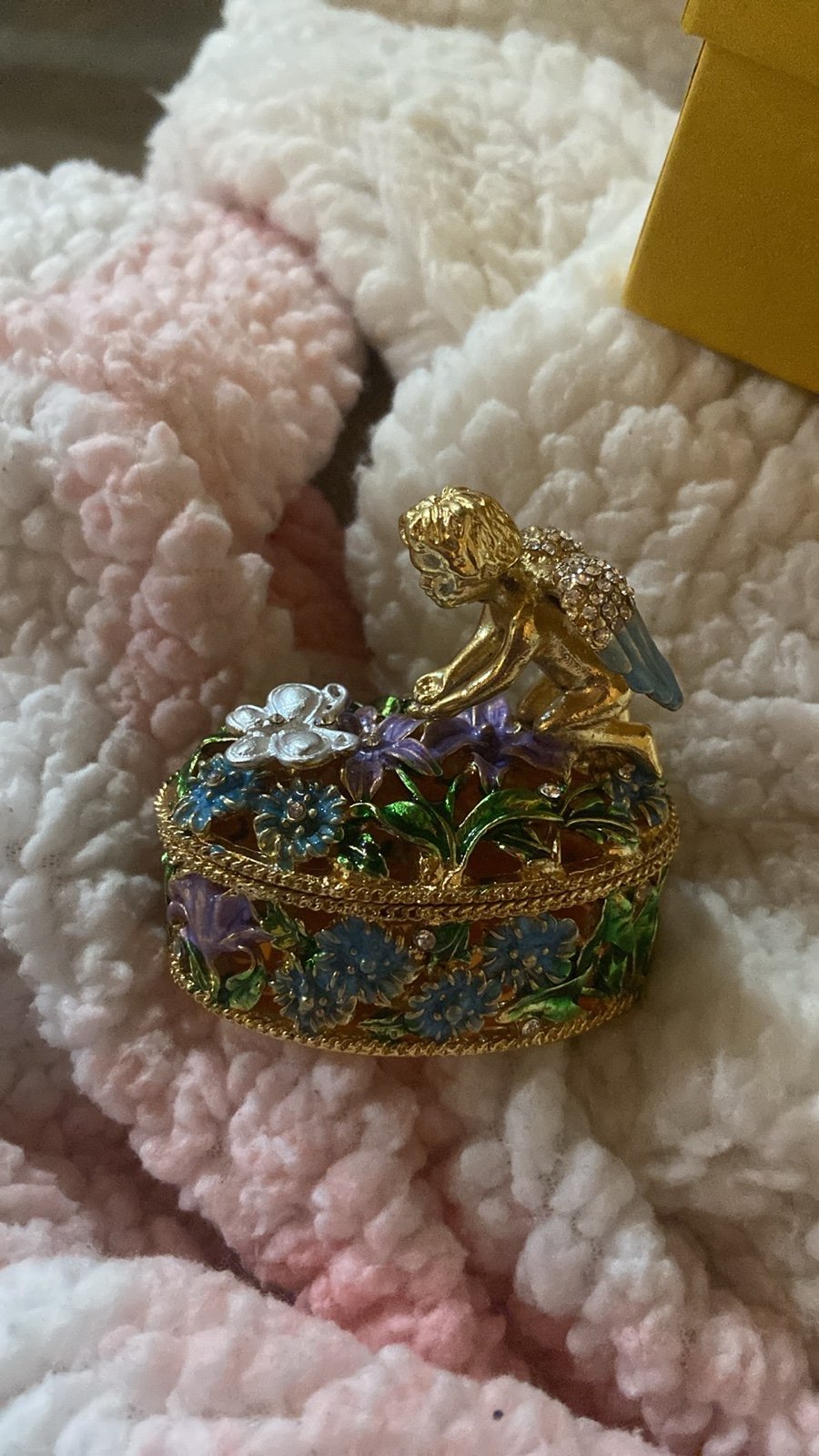 Angel Crystals Trinket Box
