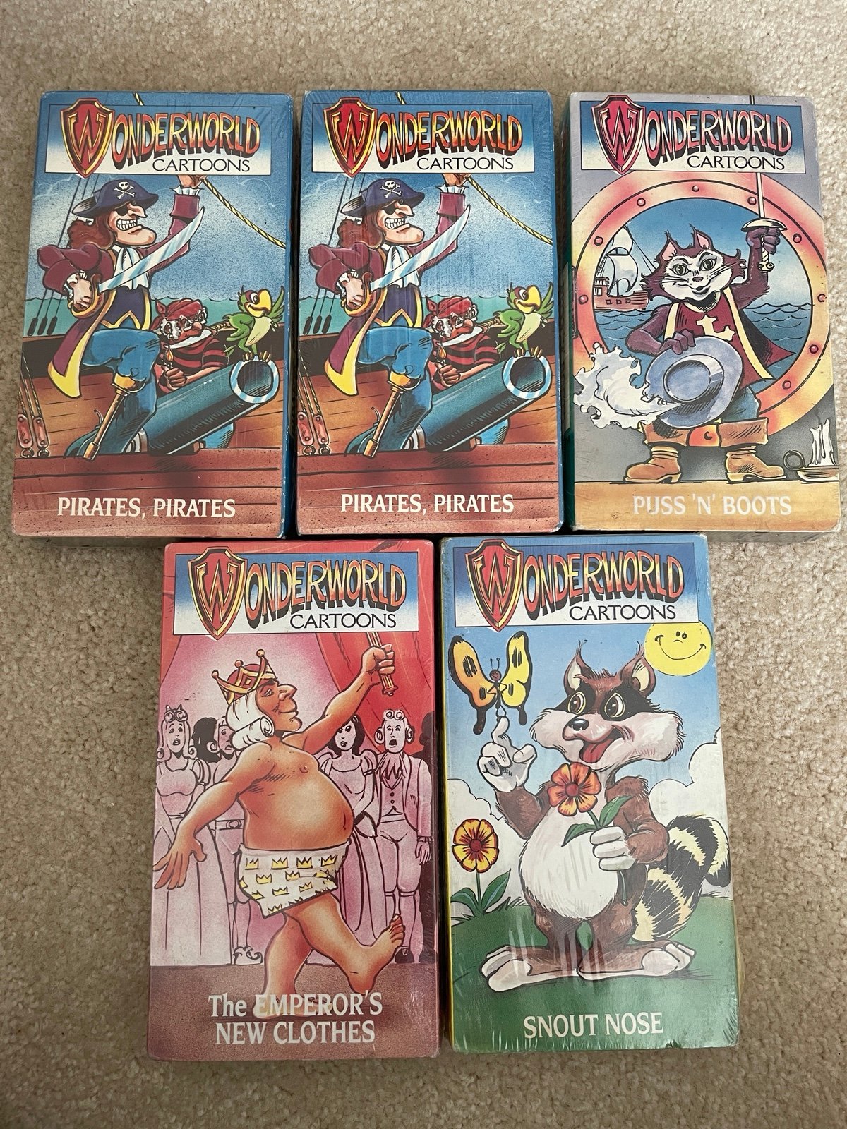 Sealed Vintage Vhs Cartoons